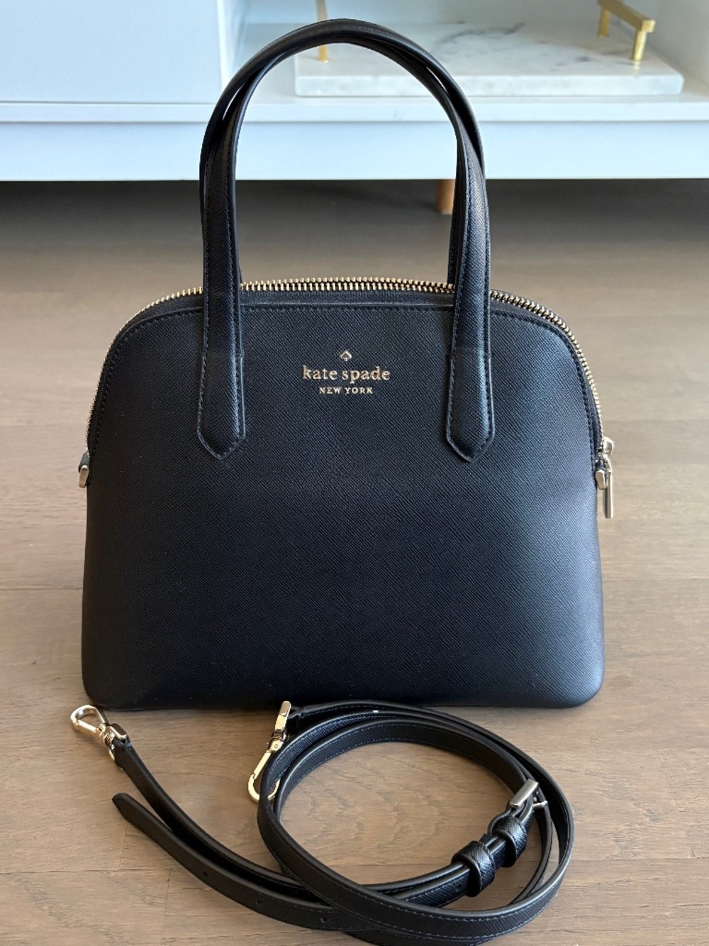 Kate Spade ♠️ Medium Dome Satchel - Black